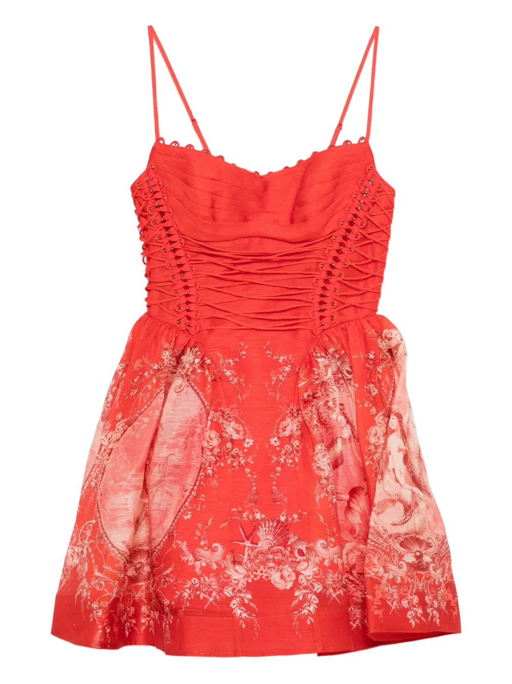 32509137_63537307_1000 ZIMMERMANN Rebellion lace-up floral mini dress - Image 1