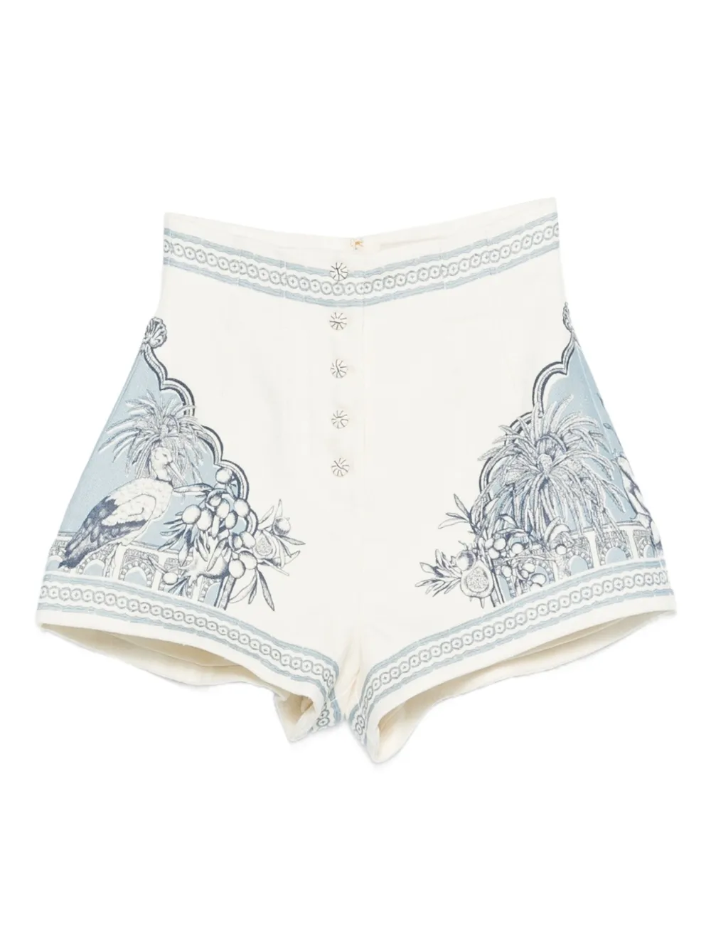 32564940_62902444_1000 ALEMAIS Villa Romantica printed shorts - Image 1