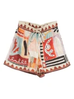 ALEMAIS Michelle abstract-print shorts