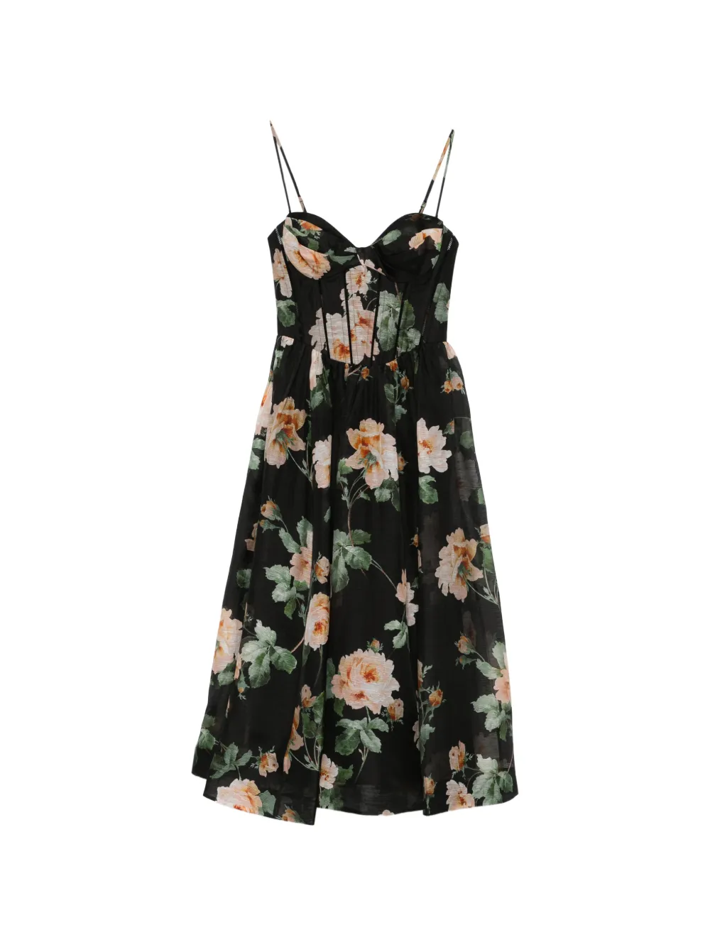 32705484_65432832_1000 ZIMMERMANN Luna corset floral midi dress - Image 1