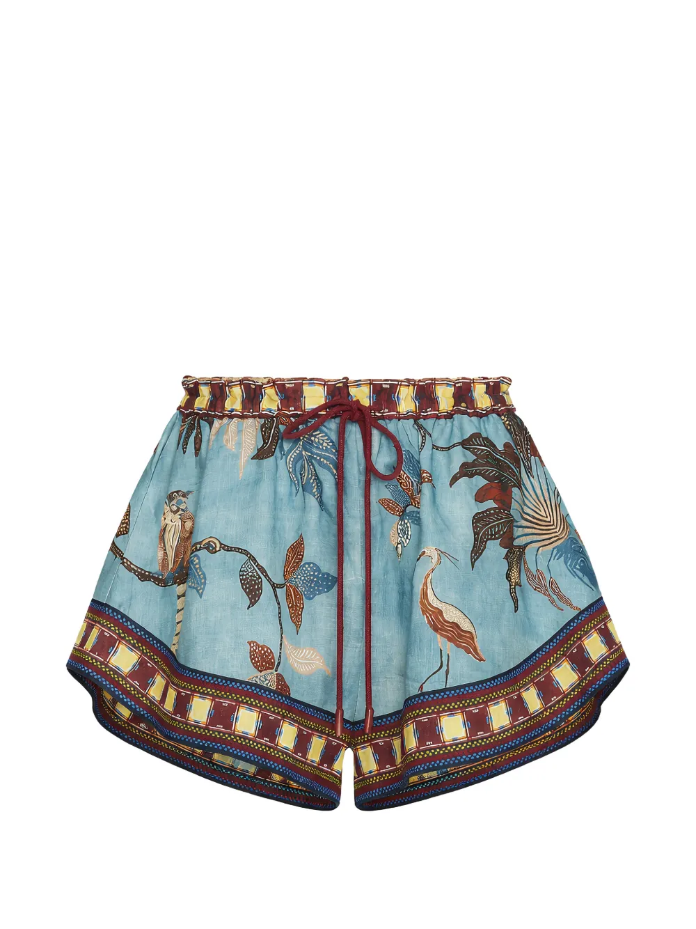34896303_66097228_1000 ALEMAIS drawstring-fastening bird-print shorts - Image 1