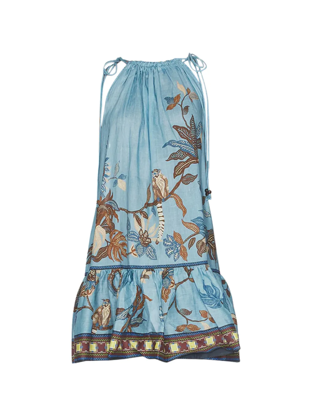 35231691_66627581_1000 ALEMAIS Georgie ruffled printed mini dress - Image 1
