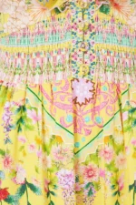 Camilla Tiered Dress With Neck Frill - Image 9