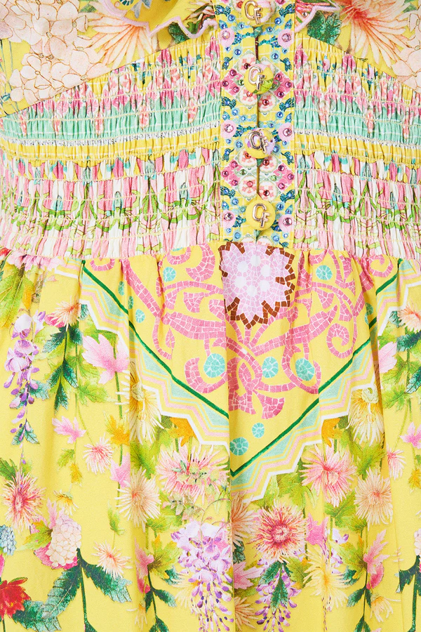 Camilla Tiered Dress With Neck Frill - Image 9